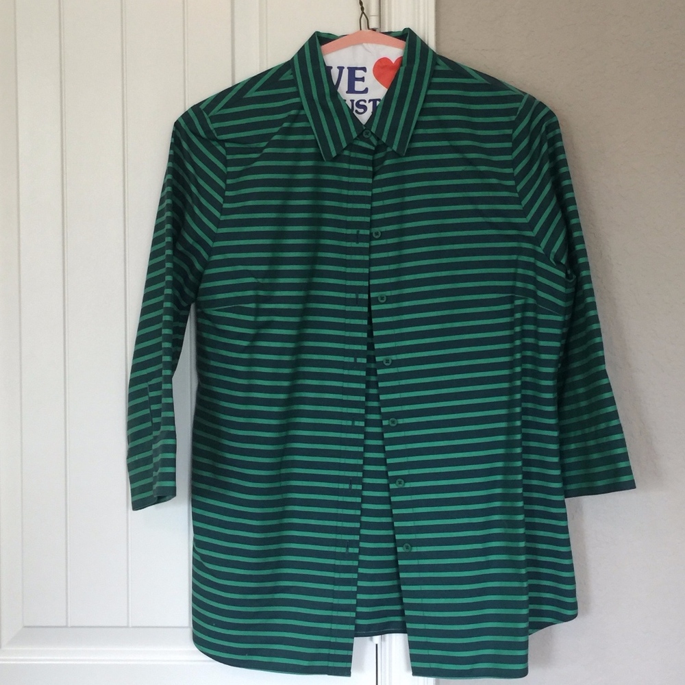 No Iron button down blouse